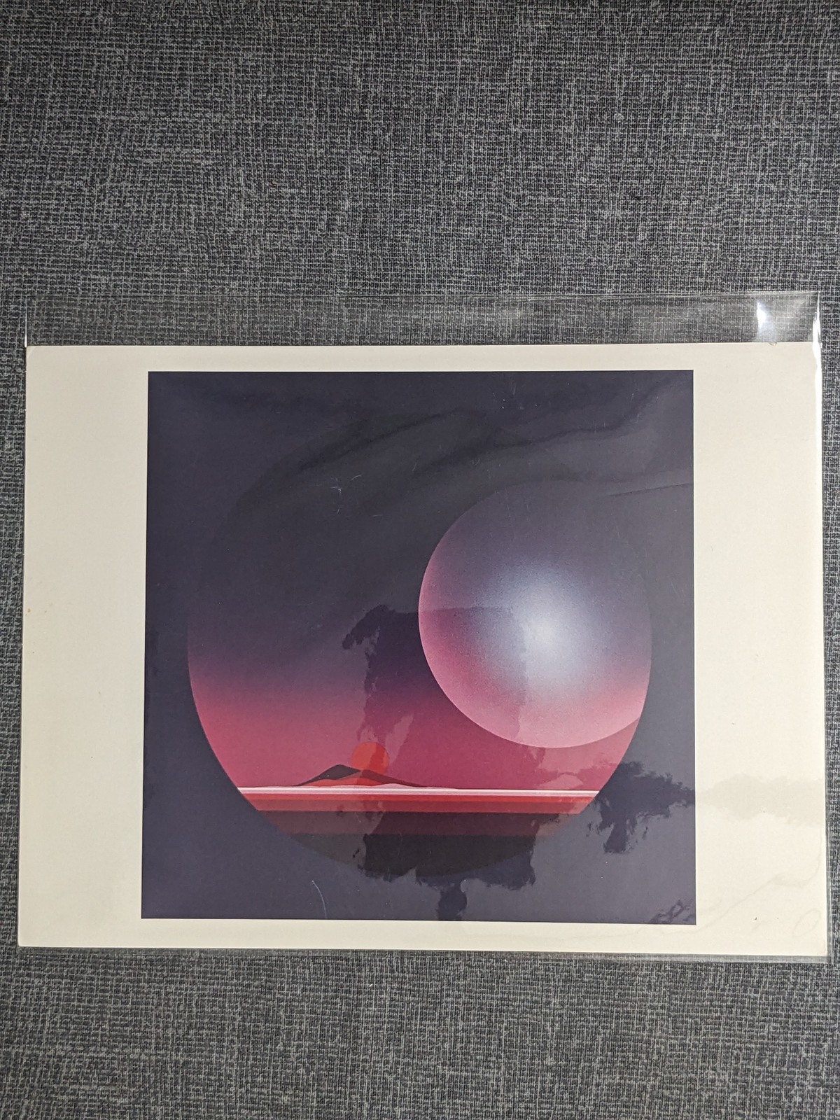 Patrice Breteau Starscape I Original  Print 1983 Abstract Space Art