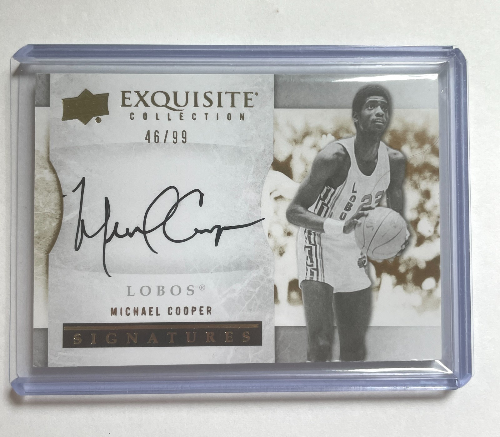 Michael Cooper 2012 Exquisite Collection [Auto] /99 #S-MC New Mexico Lobos