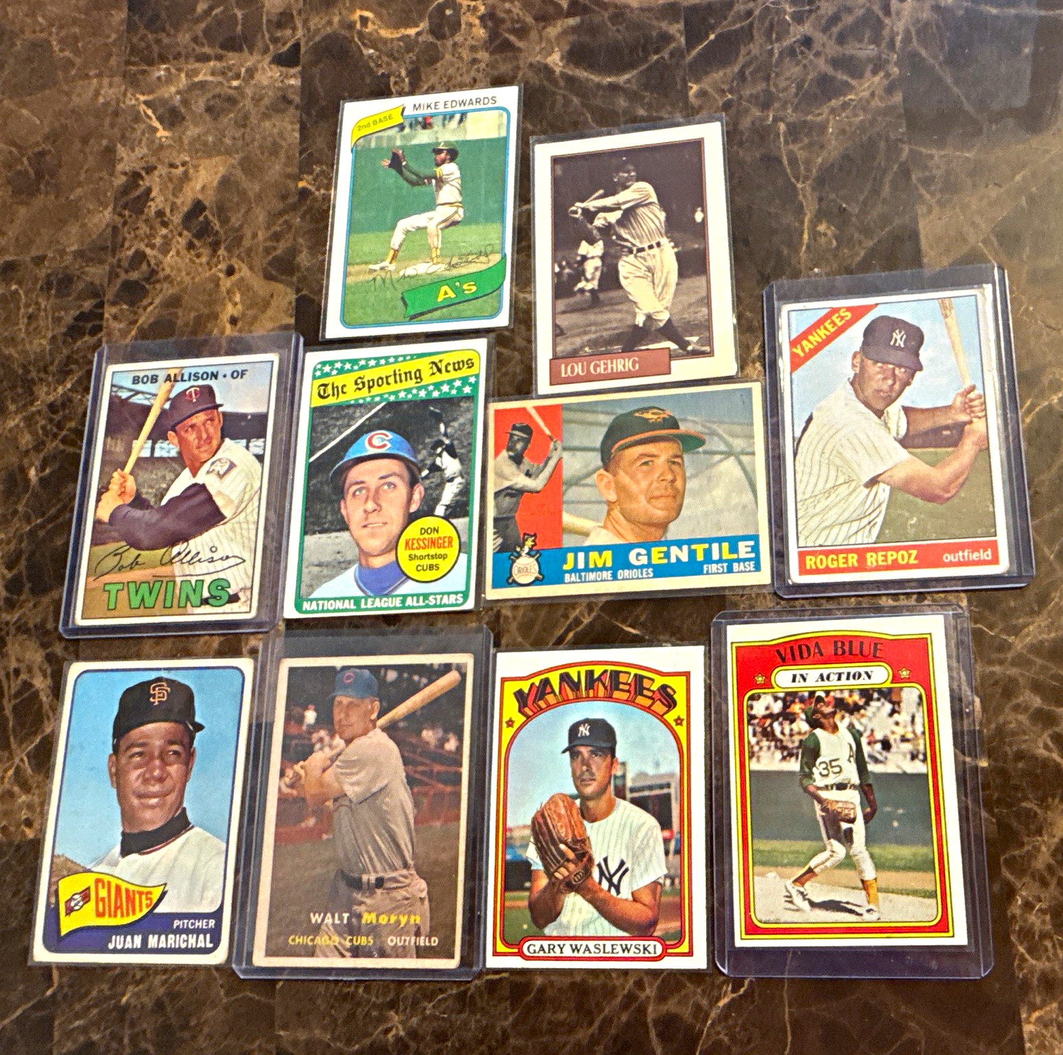 Topps Vintage MLB Baseball Card Lot 8 1959 Marichal Allison Dropo Gentile Topps Vintage MLB Baseball Card Lot 8 1959 Marichal Allison Dropo Gentile