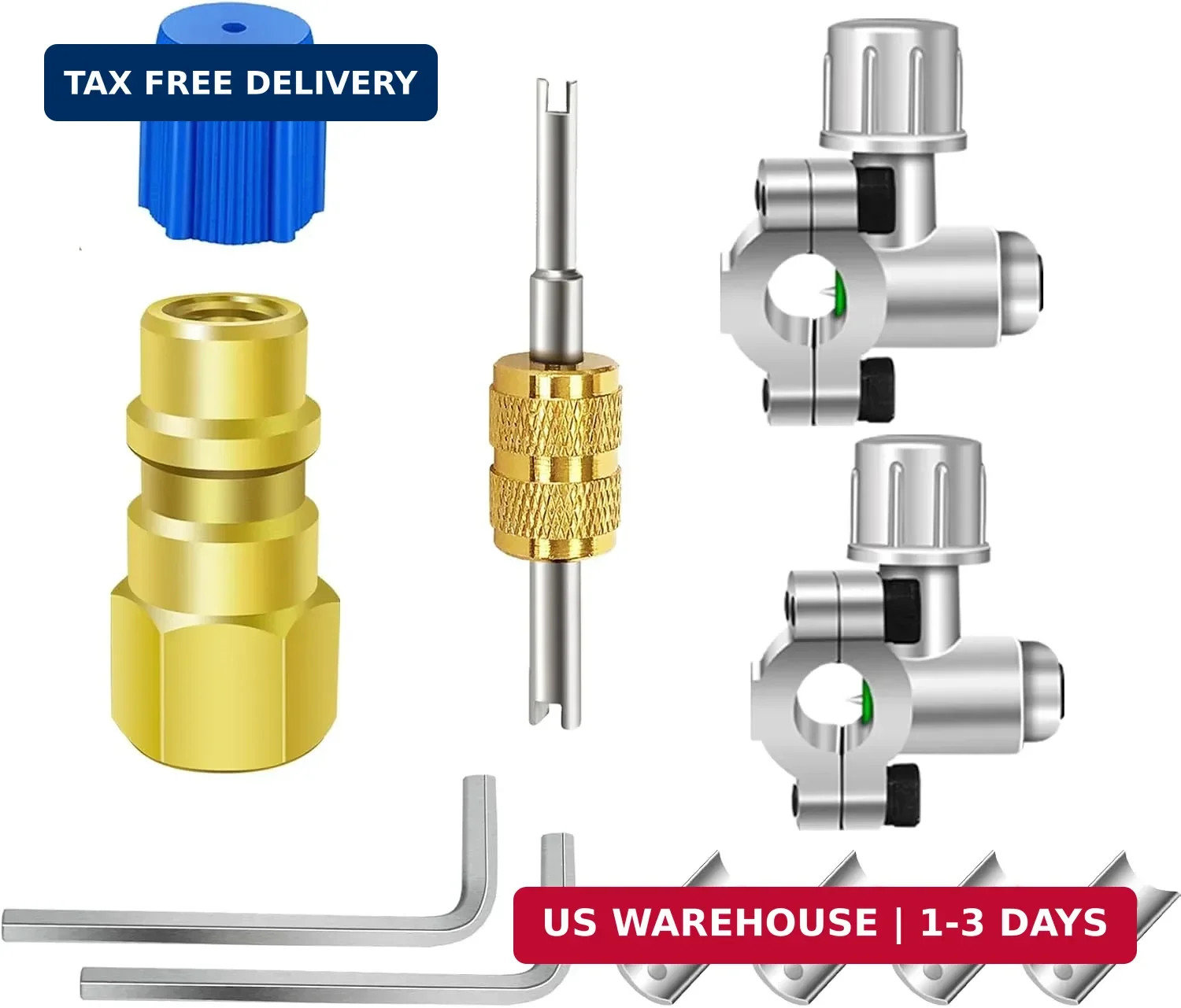 A/C Retrofit Valve Kit, 2Pcs BPV31 Bullet Piercing Tap Valve Line Tap Valve Kit, A/C Retrofit Valve Kit, 2Pcs BPV31 Bullet Piercing Tap Valve Line Tap Valve Kit,