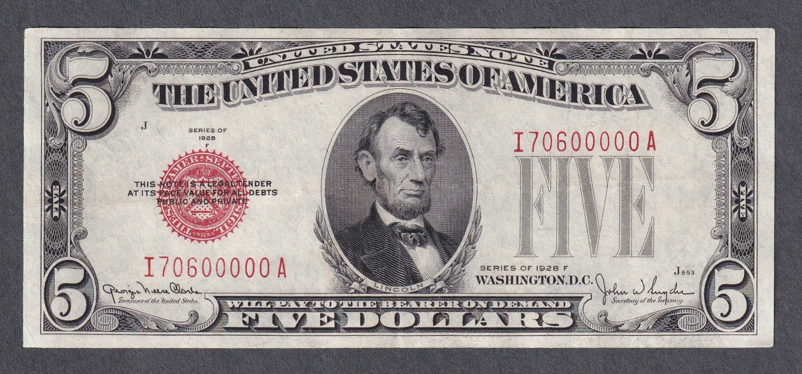 1928F $5 