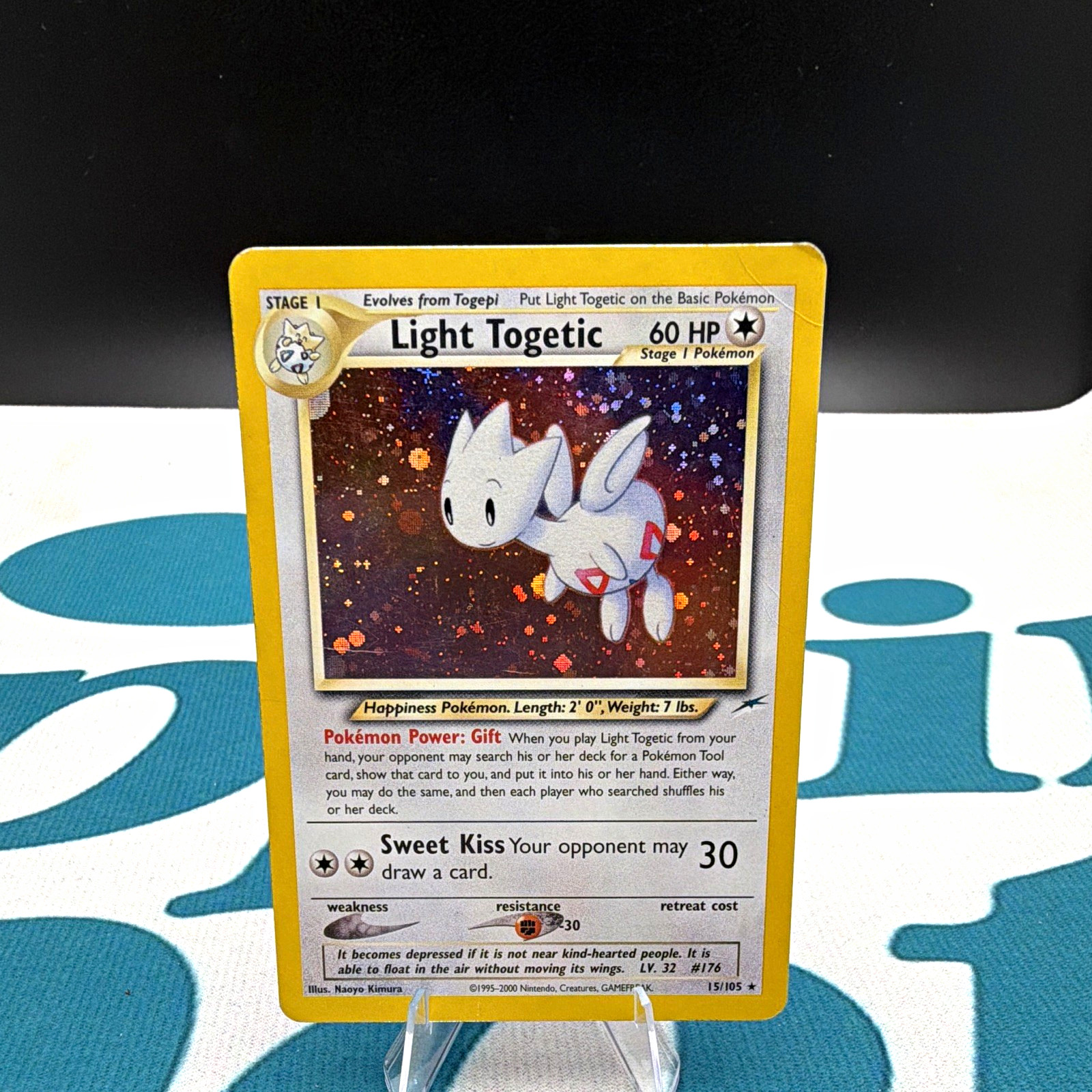 Wizards of the Coast Pokémon TCG Light Togetic 15/105 Neo Destiny ENG Holo Rare