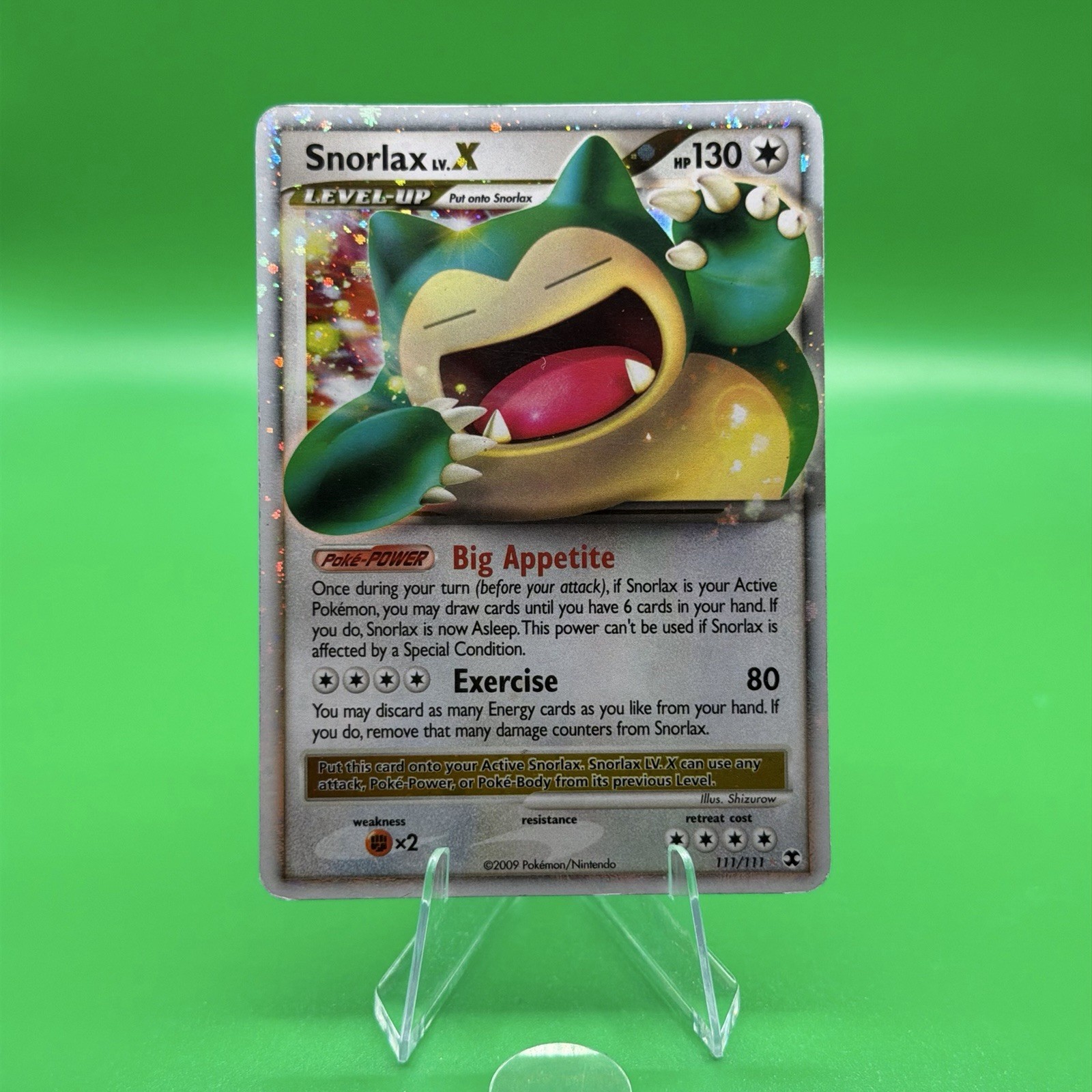 Snorlax Lv.X 111/111 Rising Rivals Holo - Moderately Played (MP)
