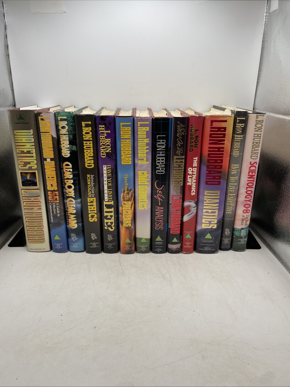 Lot of 13 SCIENTOLOGY DIANTEICS L. Ron Hubbard Books HC/DJ Ethics LECTURES