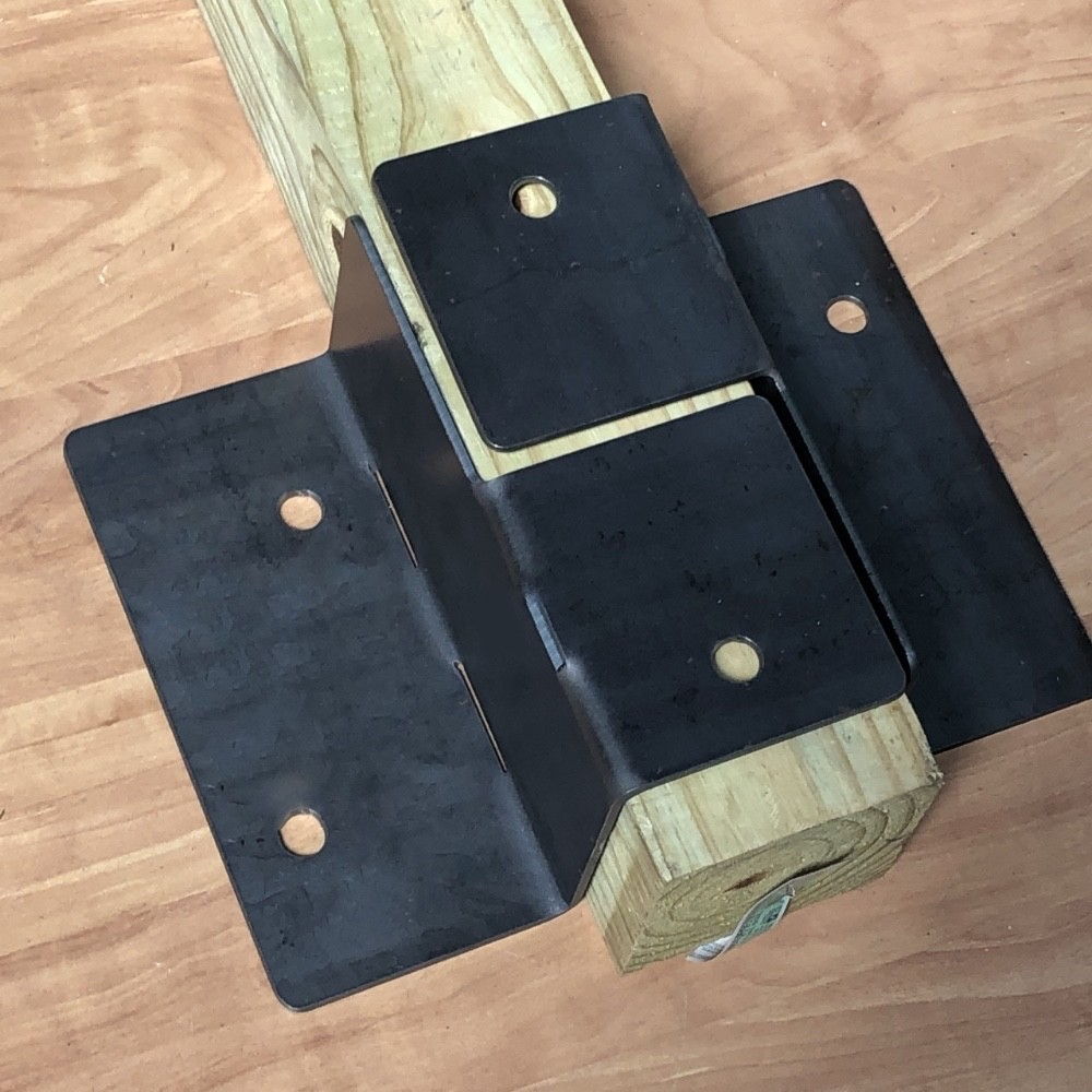 PostHugger™  2Pc Wall Hugger™ Railing Post Fence Mount Brackets | 4x4 or 4x6