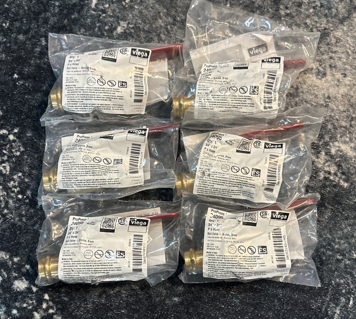 Lot Of 6 Viega ProPress 3/4 Lot Of 6 Viega ProPress 3/4