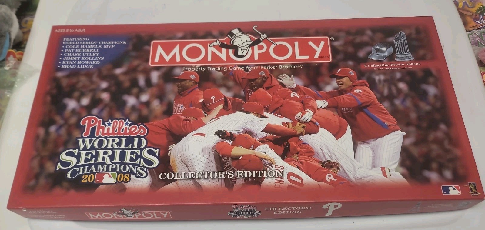 2008 Monopoly Phillies World Series Champions Edition Pewter Tokens BRAND NEW 2008 Monopoly Phillies World Series Champions Edition Pewter Tokens BRAND NEW