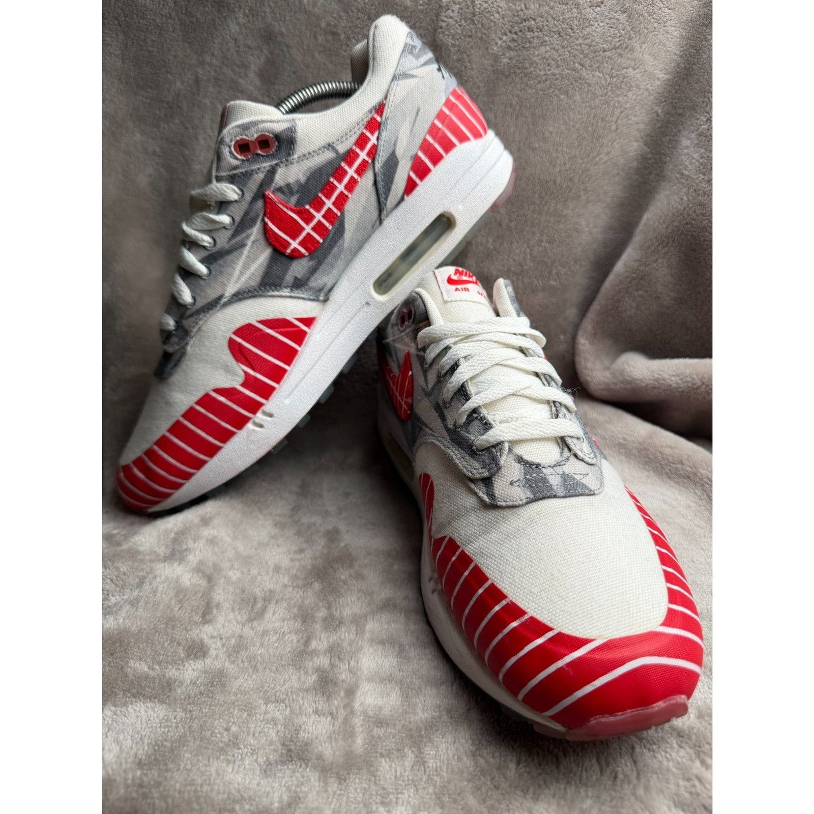 Nike Air Max 1 Premium USA Pinstripe Camo Red White - Men\'s Size 11 849558-001 Nike Air Max 1 Premium USA Pinstripe Camo Red White - Men\'s Size 11 849558-001