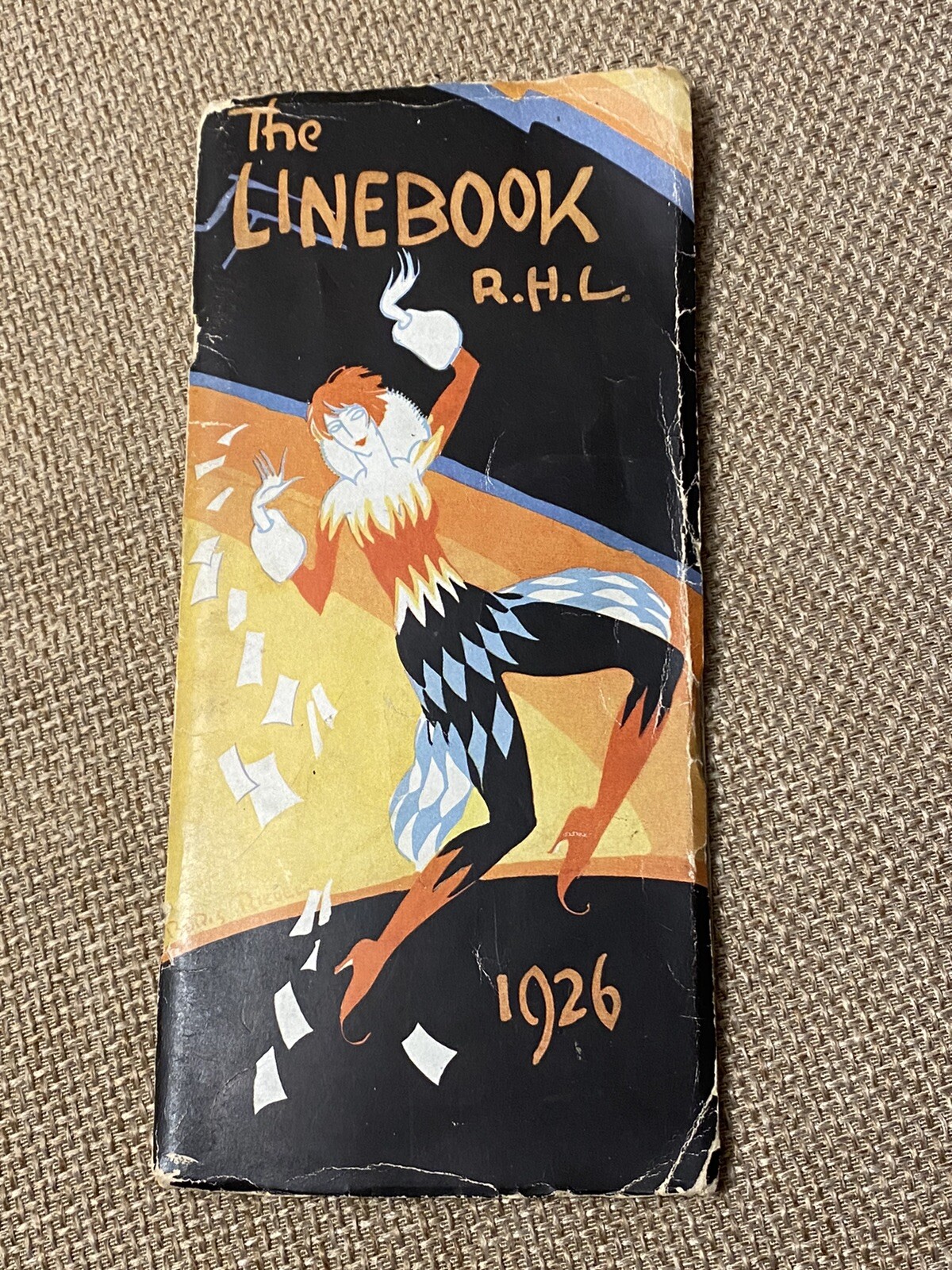 Vintage 1929 ART DECO LINEBOOK Booklet CHICAGO TRIBUNE Humor Poetry Literature
