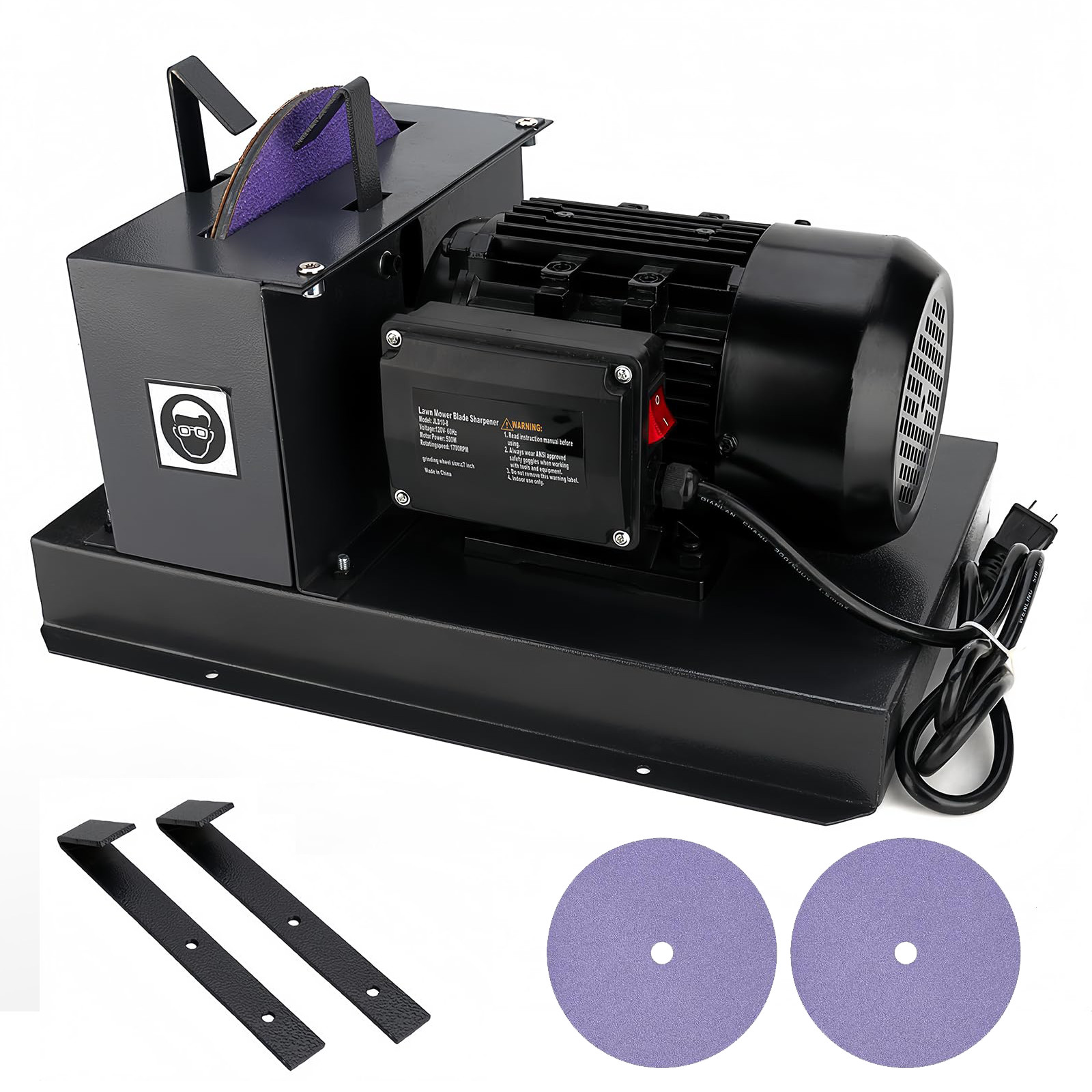 Lawn Mower Blade Sharpener 1HP 750W with 9-inch Ceramic Grinding Wheel Lawn Mower Blade Sharpener 1HP 750W with 9-inch Ceramic Grinding Wheel