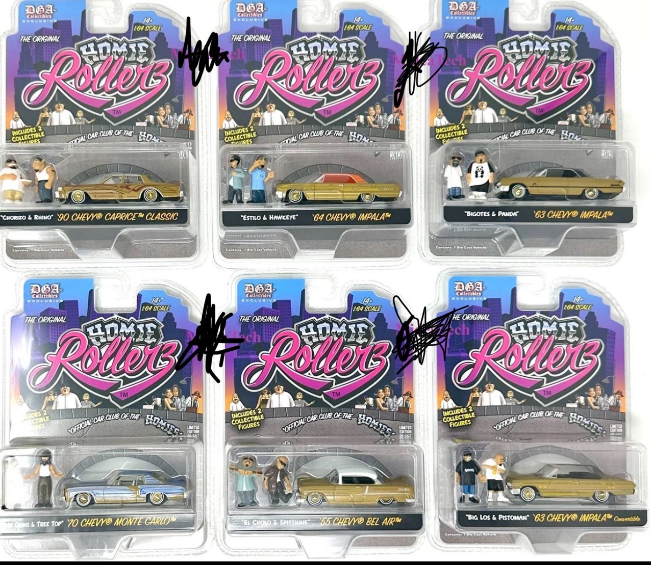 Chase Greenlight x DGA 1:64 Homie Rollerz 2025 Series 1 Assortment Set of 6 🏆