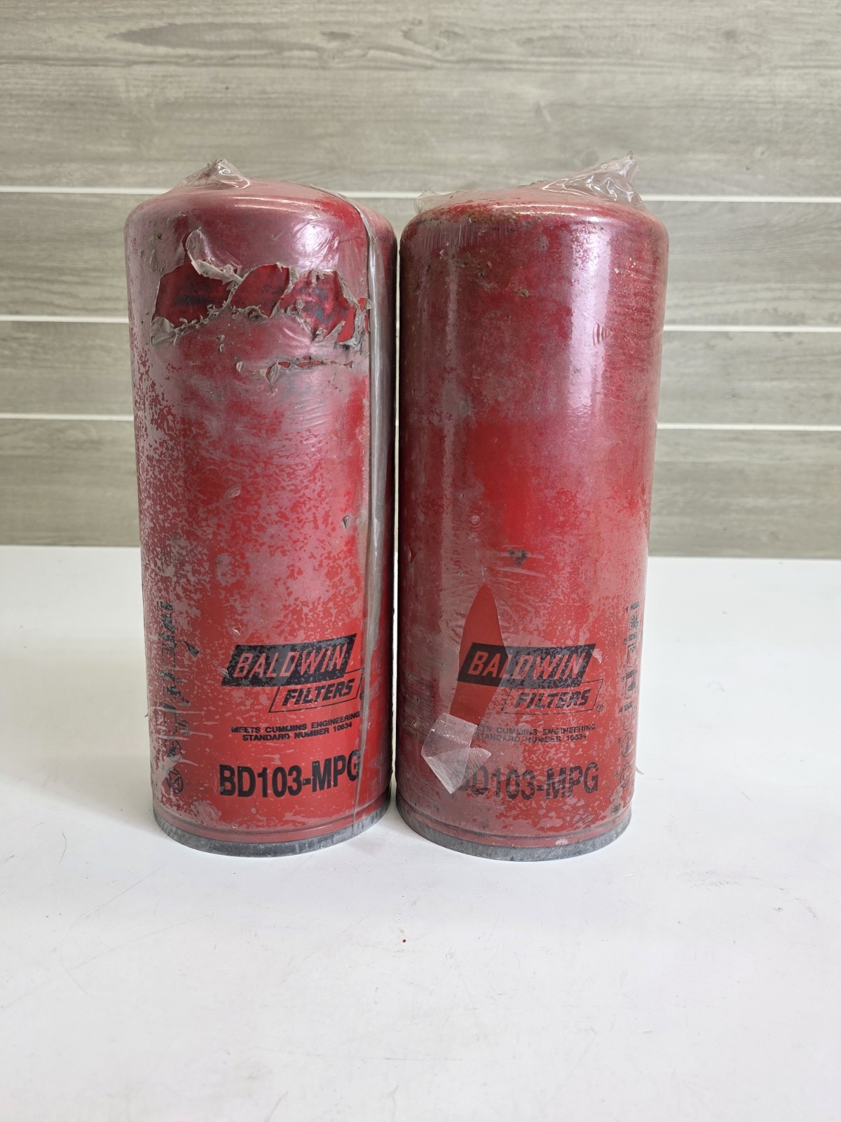 (2) Baldwin BD103 MPG Oil Filter Cummins HD LOT OF 2 New Old Stock See Photos (2) Baldwin BD103 MPG Oil Filter Cummins HD LOT OF 2 New Old Stock See Photos