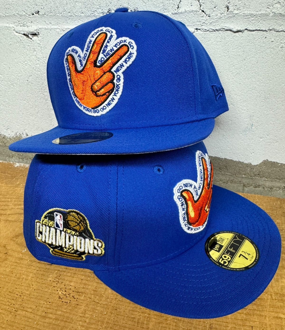 NY Knicks Championship Brunson Hat Fitted New Era EXCLUSIVE LIMITED WITH PATCH