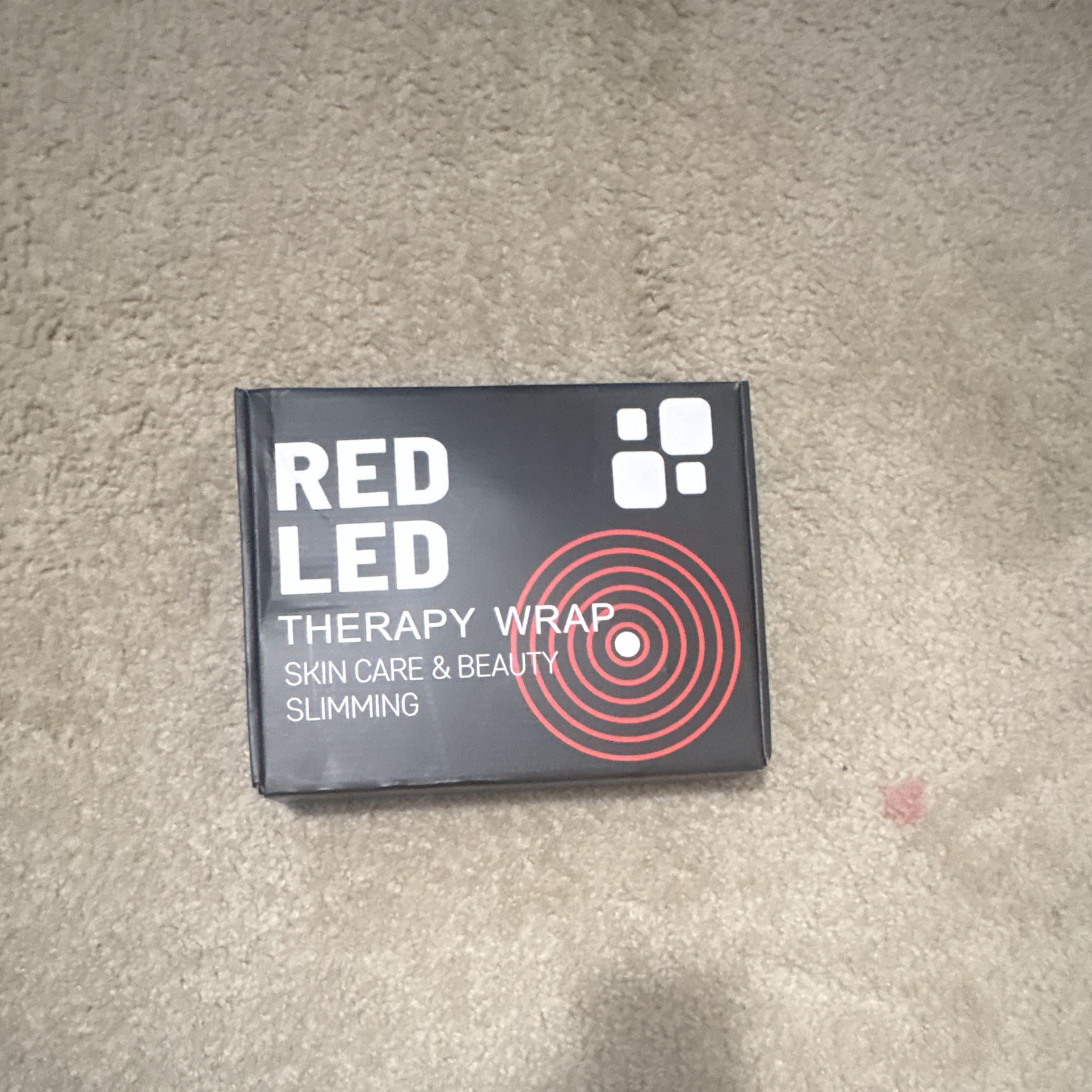 Portable Red Light Therapy Wrap for Skin Care & Slimming, Black/Blue