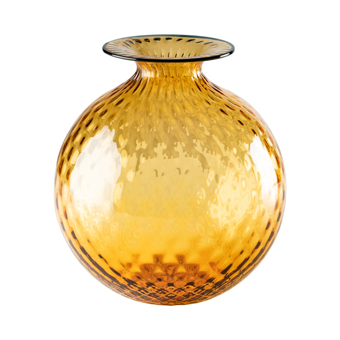Venini Balloton - Single Flower Vase Amber Horizon 100.29 Venini - Large