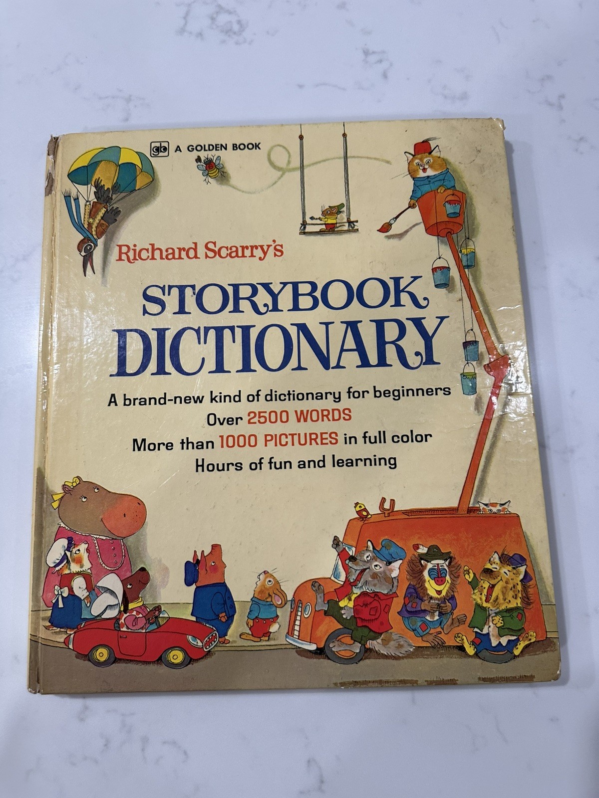 Richard Scarry\'s Storybook Dictionary, A Giant Golden Book, Vintage 1966 Richard Scarry\'s Storybook Dictionary, A Giant Golden Book, Vintage 1966