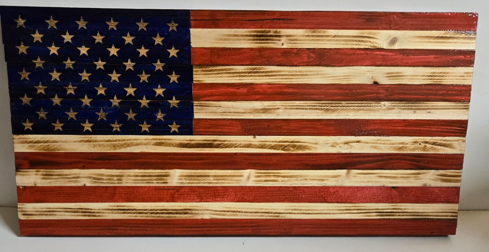 Handmade wooden American flag made in North Georgia USA Handmade wooden American flag made in North Georgia USA