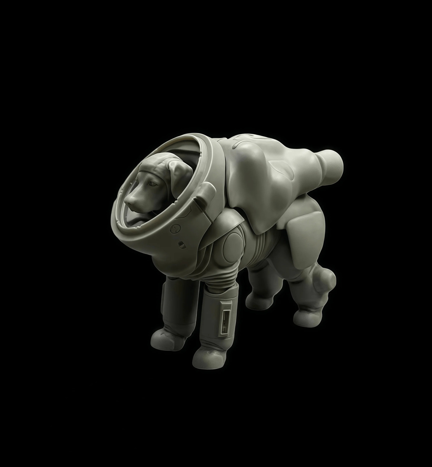 1/20 Cast Resin Model Assembly Kit, GK, Shape Mechanical Dog Unpainted Toy Model