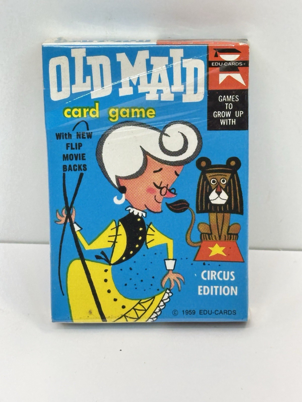Vintage Old Maid Card Game Edu-Cards 1959 Factory-Sealed New Old Stock Vintage Old Maid Card Game Edu-Cards 1959 Factory-Sealed New Old Stock