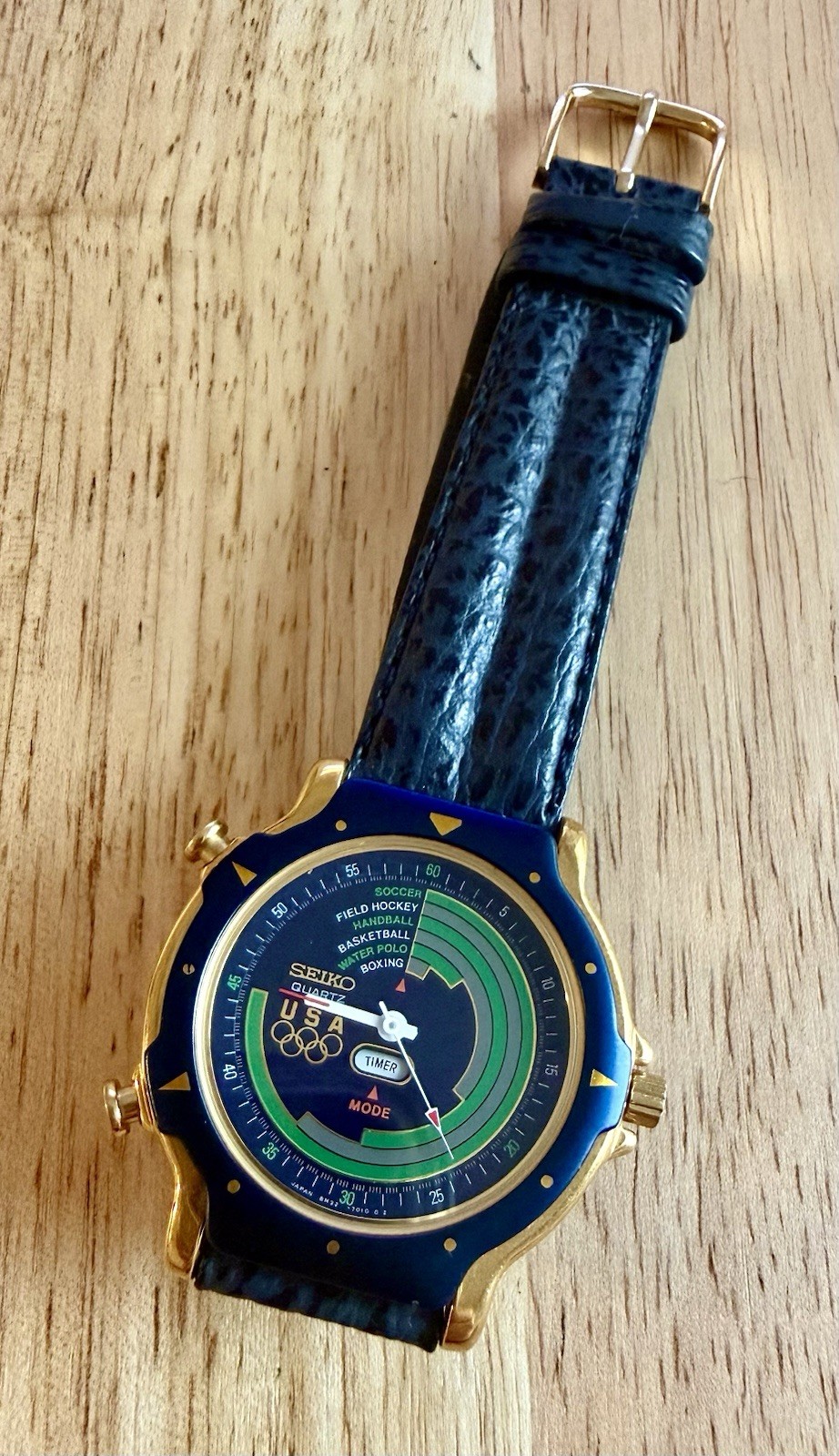RARE Vintage 1991/92 Men’s SEIKO US OLYMPIC TEAM MULTI SPORTS TIMER - EXC. COND.
