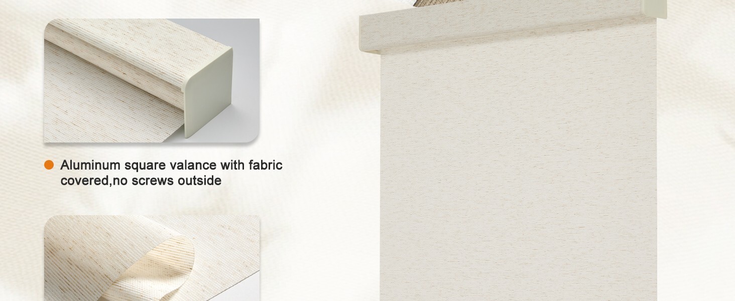 Manual METechs Cream Natural Woven Cordless Light Filtering Roller Shades