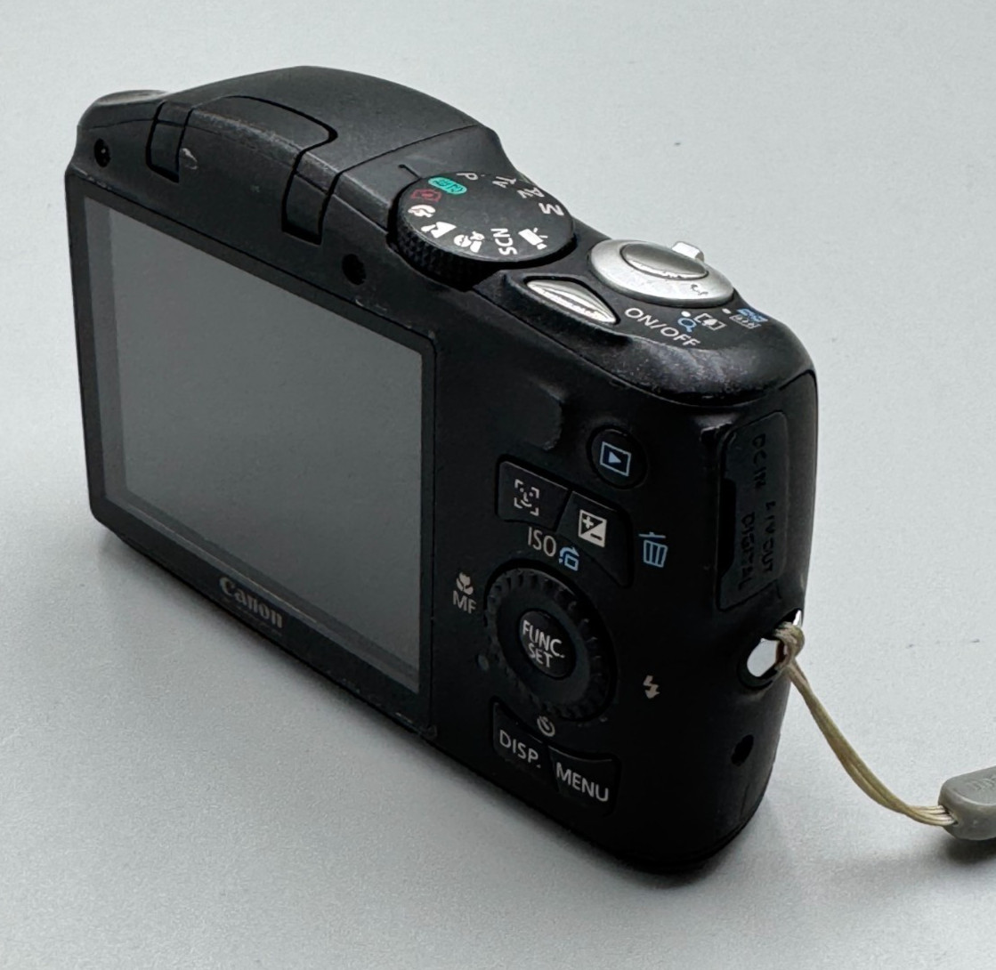 Canon PowerShot SX130 IS 12x Optical Zoom 12.1mp Digital Camera No Battery Blk C