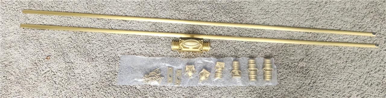 Signature Hardware SH552199SB Aldemer Brass Door Cremone Bolt - Satin Brass