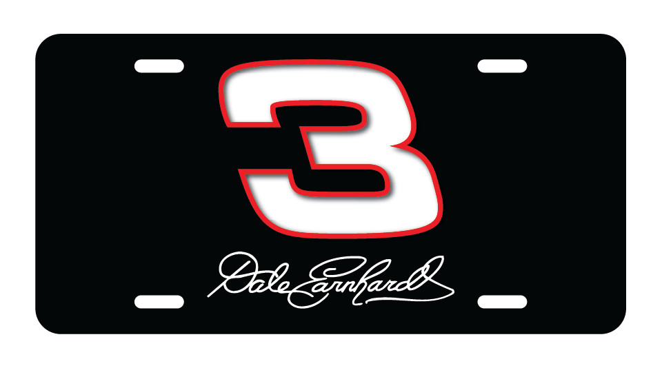 Dale Earnhardt Sr #3 Aluminum Stainless Water Resistant License Plate Frame New