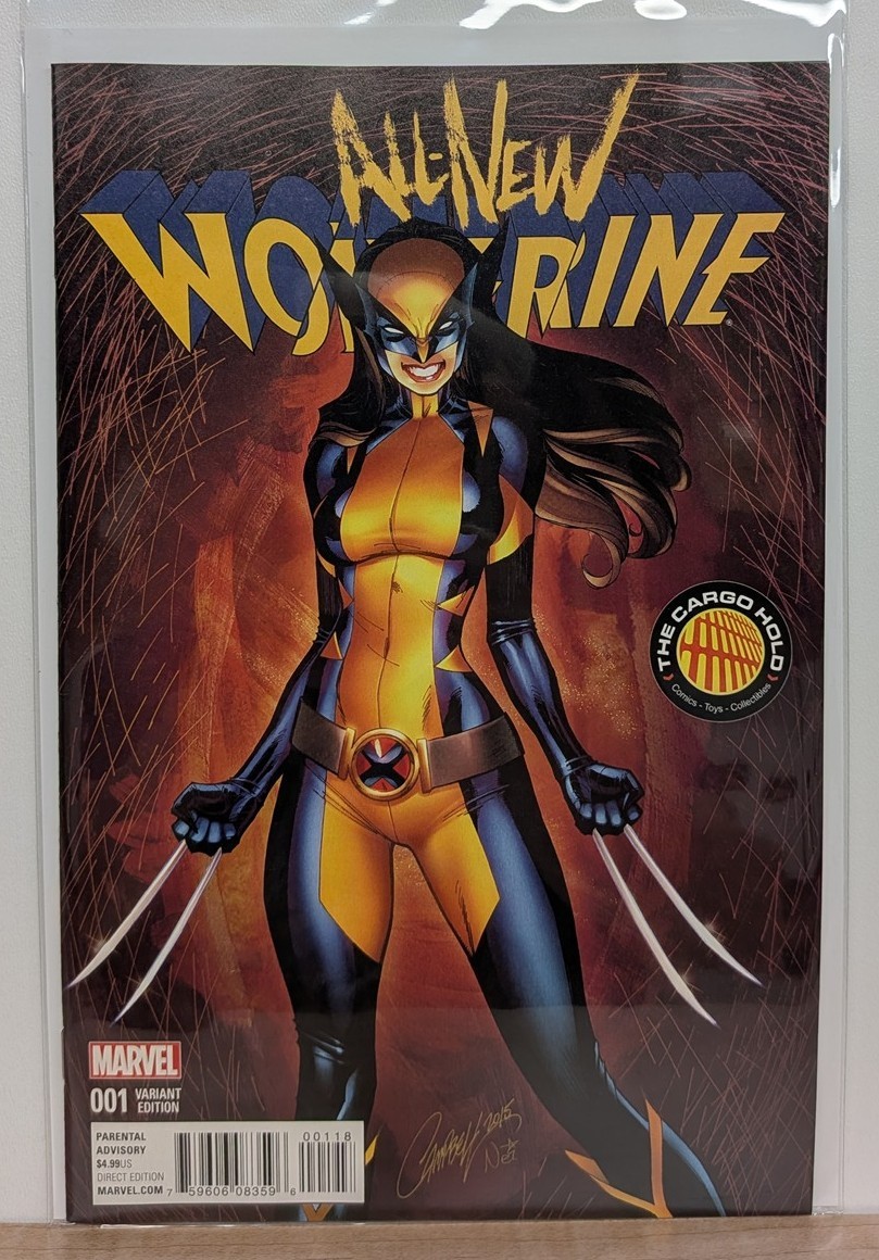 ALL-NEW WOLVERINE #1 J Scott Campbell Cargo Hold Variant Laura Kinney 9.6 or NM+