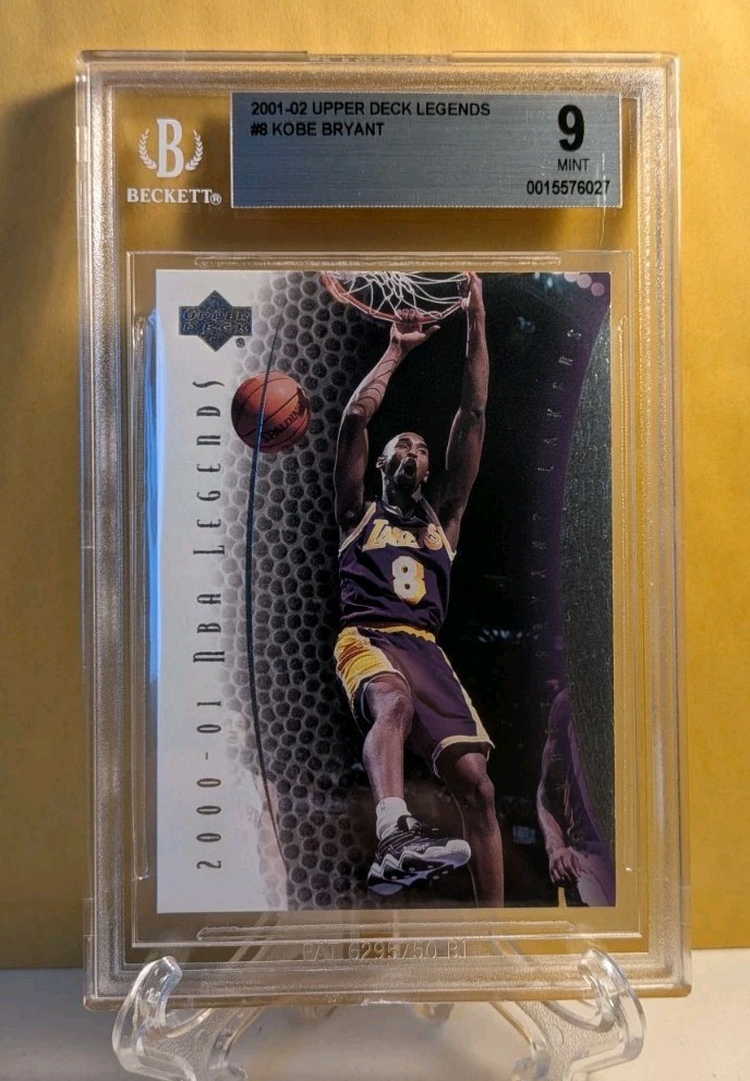 2001-02 Upper Deck Legends #8 Kobe Bryant BGS 9 MINT HOF Lakers