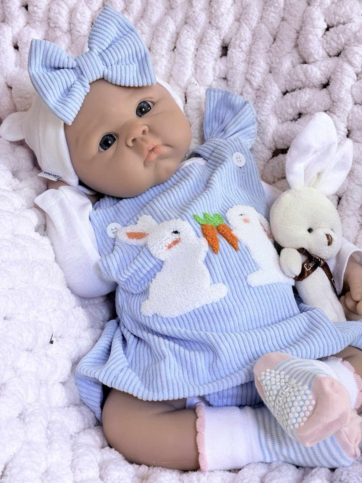 Full Silicone Reborn Baby Doll Girl Squishy Soft 19” Floppy Newborn 7 Lbs Chubby