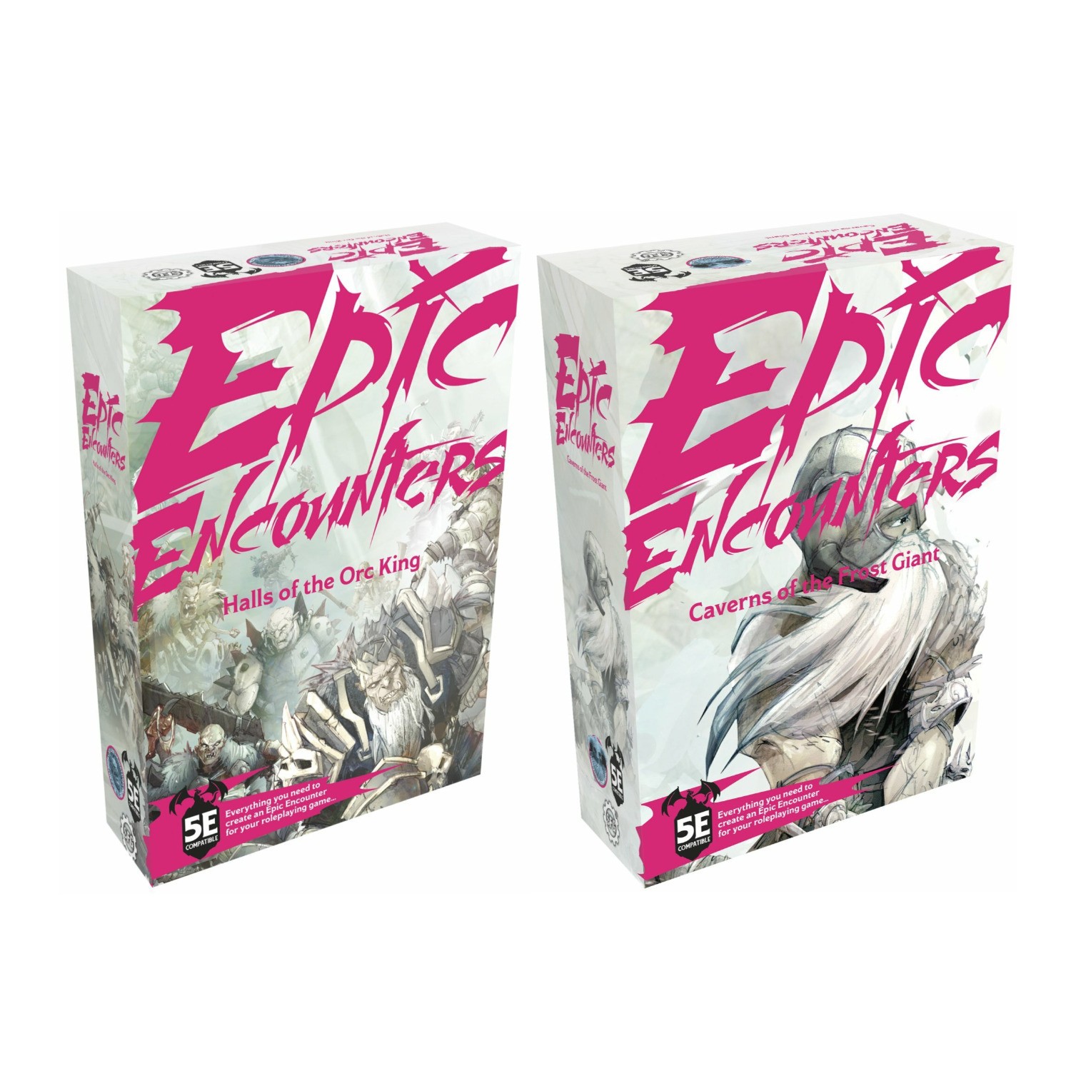 Epic Encounters Caverns Of The Frost Giant Halls of The Orc KIng Bundle RARE