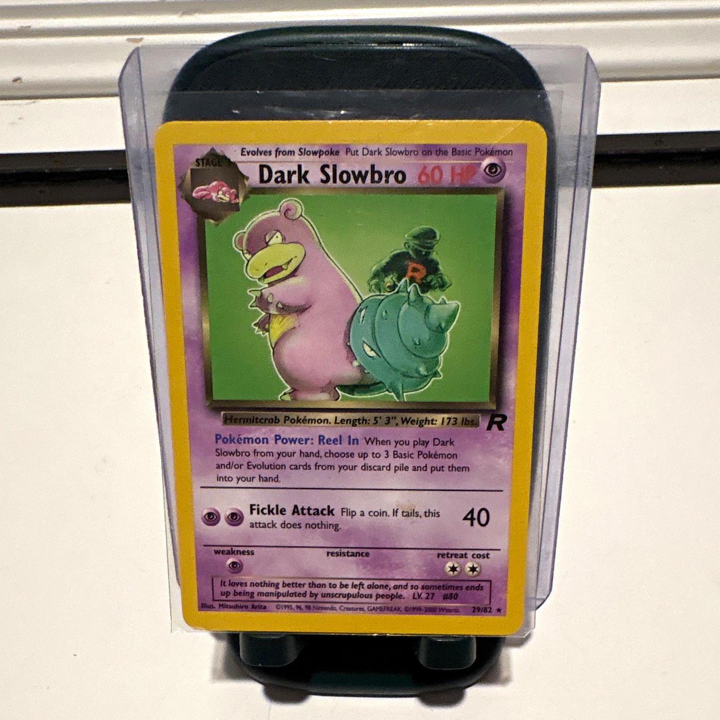 Pokemon TCG Dark Slowbro 29/82 Team Rocket Rare 60 HP English 1999 Arita