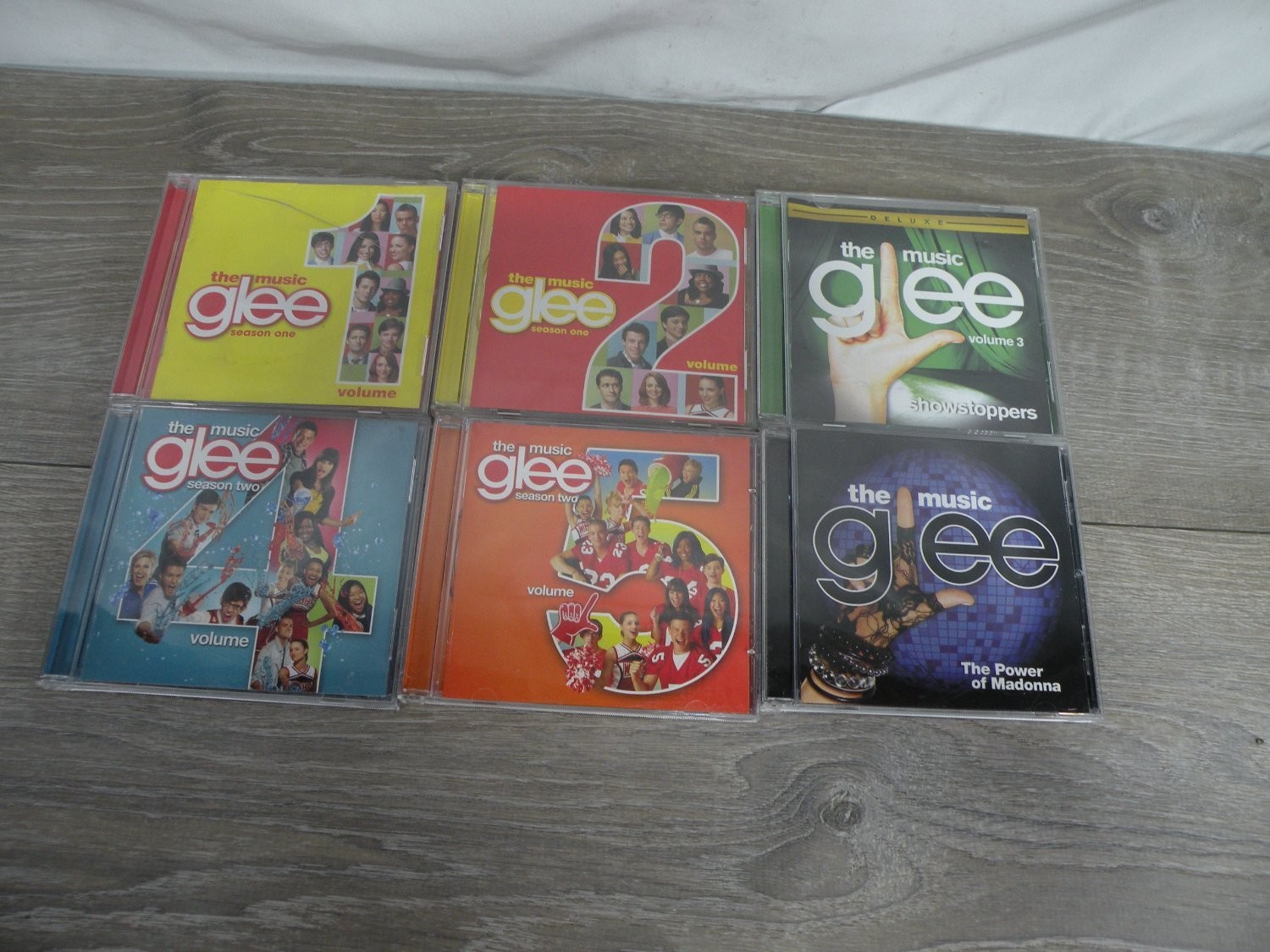 Glee Cast the Music 6 CD Lot 2009-2011 Label Columbia Records 1-5 + 1