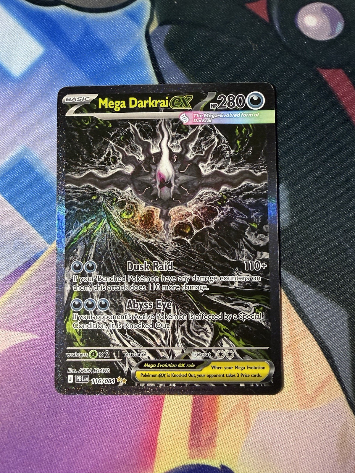 Mega Darkrai ex 116/084 Me05: Pitch Black Holo