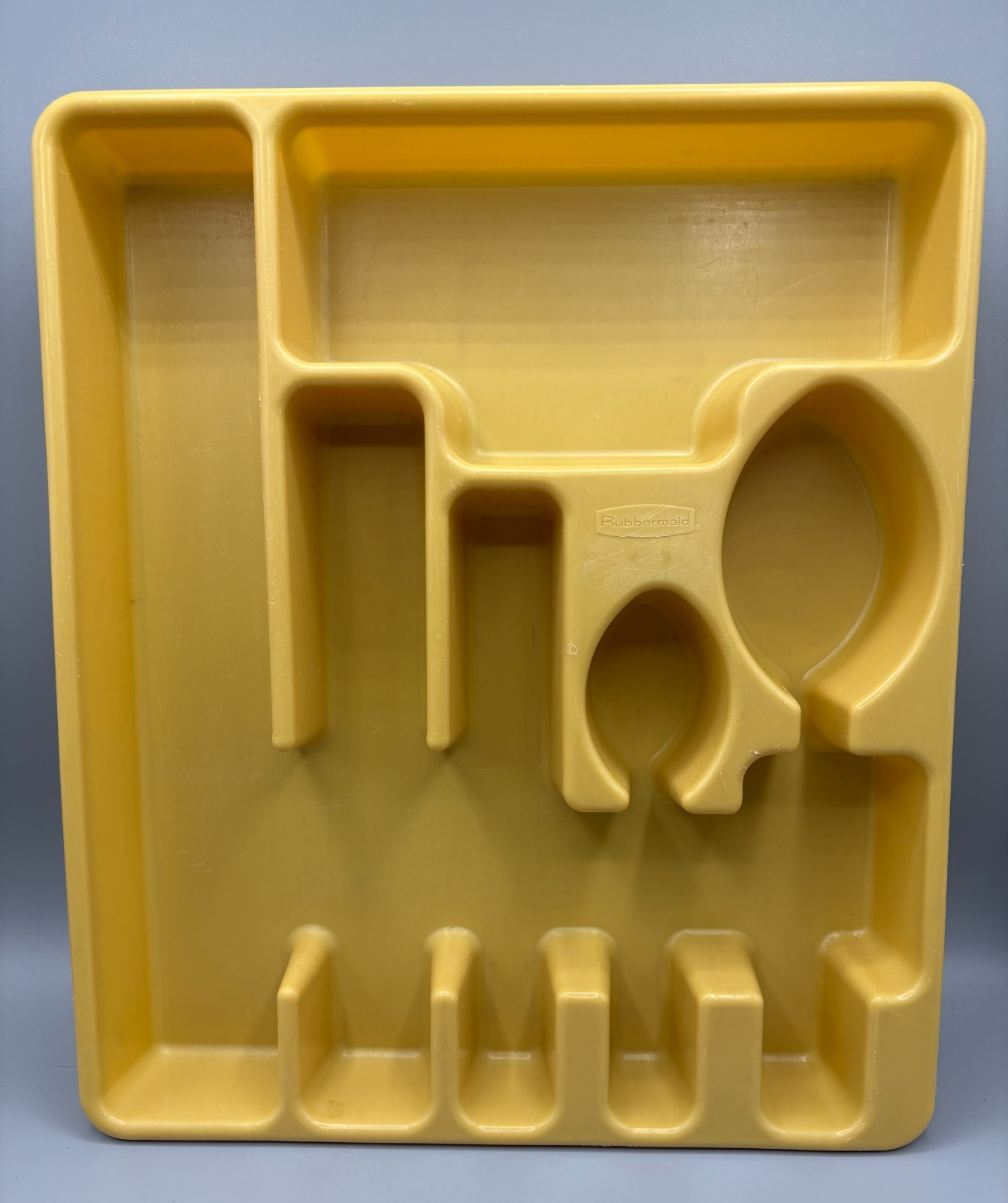 Vintage Rubbermaid Flatware Utensil Holder Golden Yellow Harvest  #2922 MCM