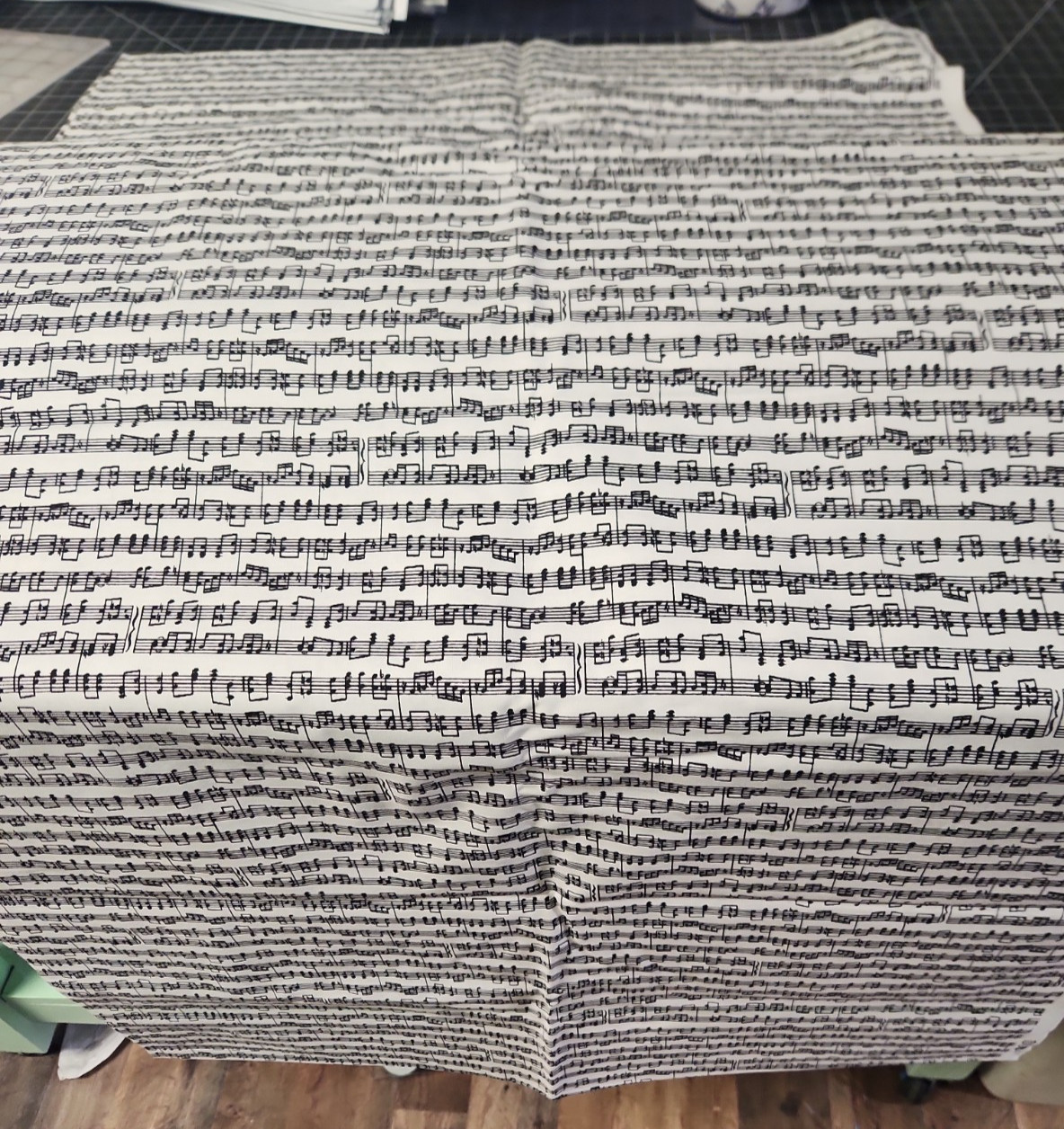 BTY VTG Sheet Music Notes Piano Guitar Black/white notes all over 100% cotton BTY VTG Sheet Music Notes Piano Guitar Black/white notes all over 100% cotton