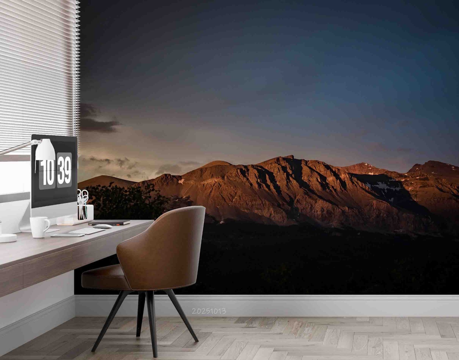 3D Mountain Night Landscape Wall Murals Wallpaper Murals Wall Sticker