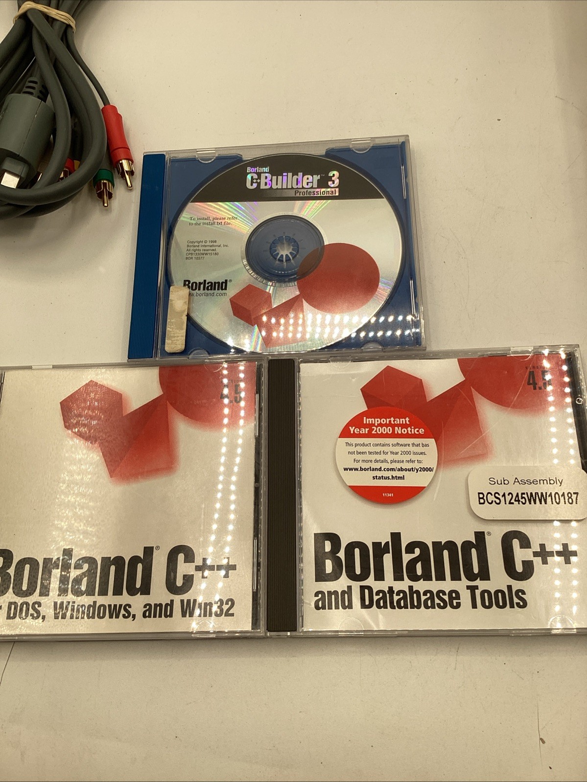 Vintage Borland C++ 4.5 Lot 3x - Database Tools - Builder 3 PC