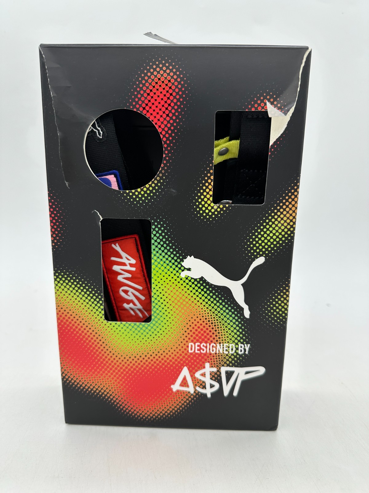 Puma X ASAP Rocky Web Belt Black Patches Clip Belt 054789 01