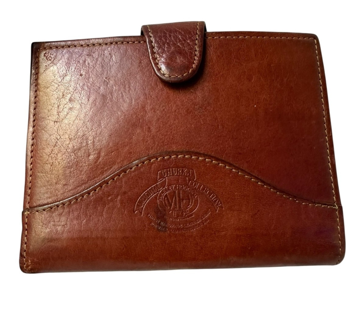 Rare Genuine Vintage GHURKA Brown Leather Marley Hodgson Mini Address Book