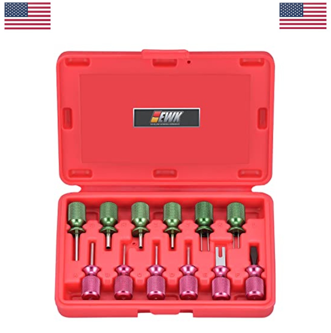 Wire Terminal Removal Tool Kit 12 Piece Universal Depinning Tool Set Automotive