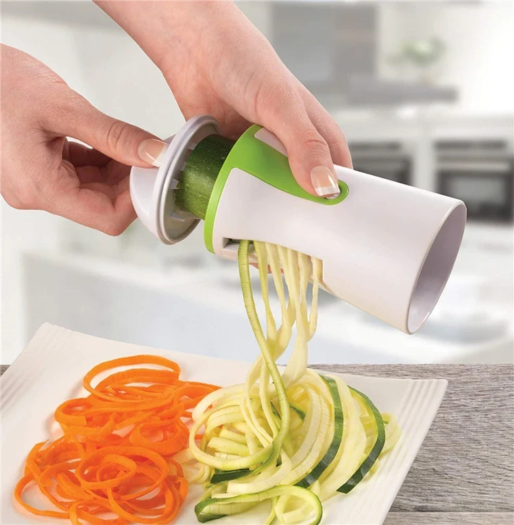 Manual Vegetable Spiralizer Slicer Zucchini Noodle Maker Cutter Kitchen Tool