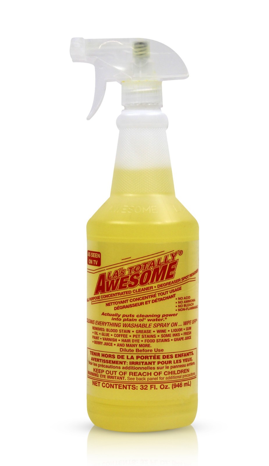 LA\'s Totally Awesome All Purpose Cleaner & Degreaser, Original, 32 fl oz, Spray