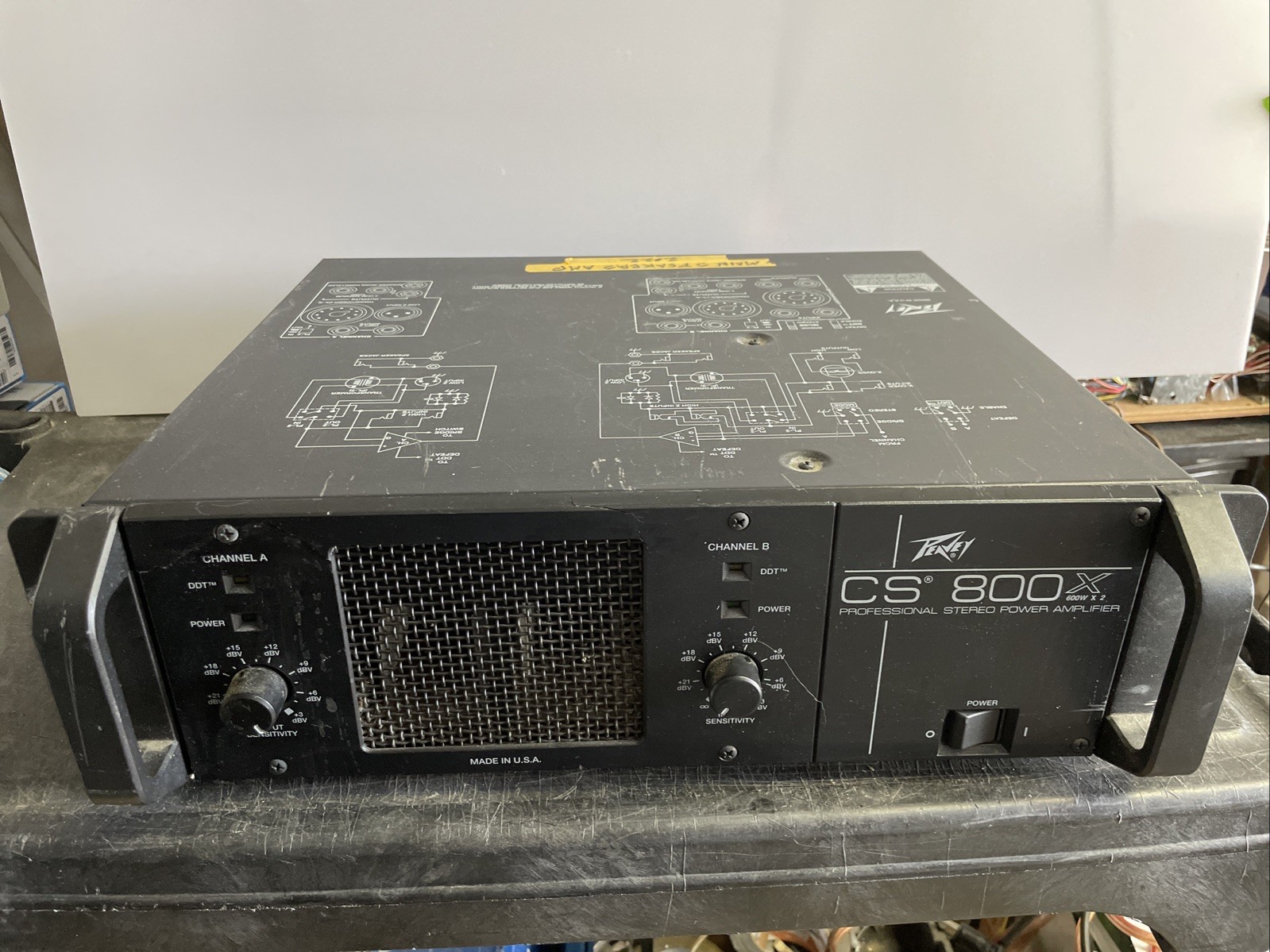 Peavey CS-800X 1300w Pro Stereo Amplifier Tested In Great Working Condition Peavey CS-800X 1300w Pro Stereo Amplifier Tested In Great Working Condition