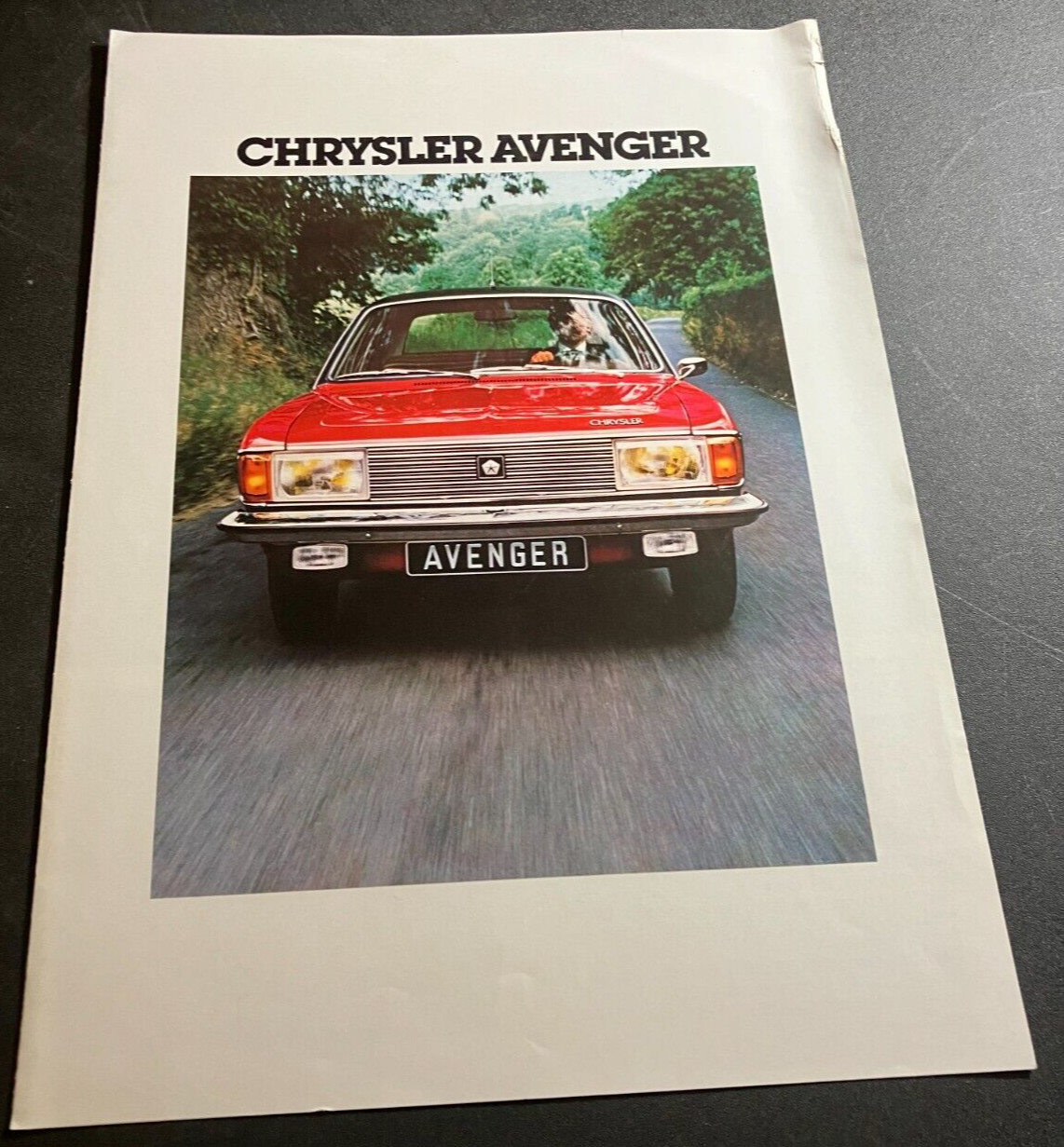 1978 Chrysler Avenger - Vintage 2-Page Car Dealer Sales Brochure - GERMAN  *