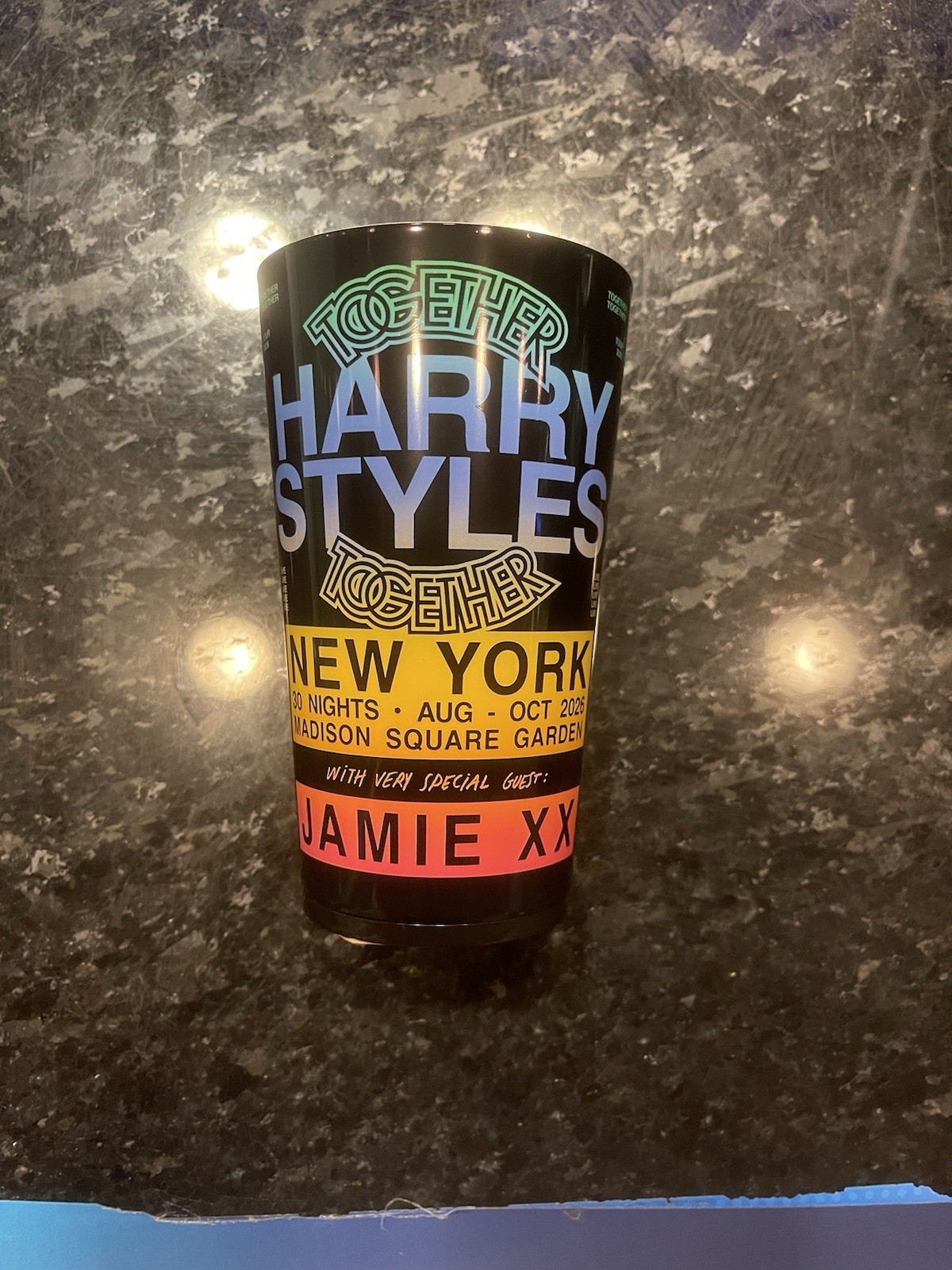 Harry Styles Together Together 2026 MSG New York Souvenir Cup MSG