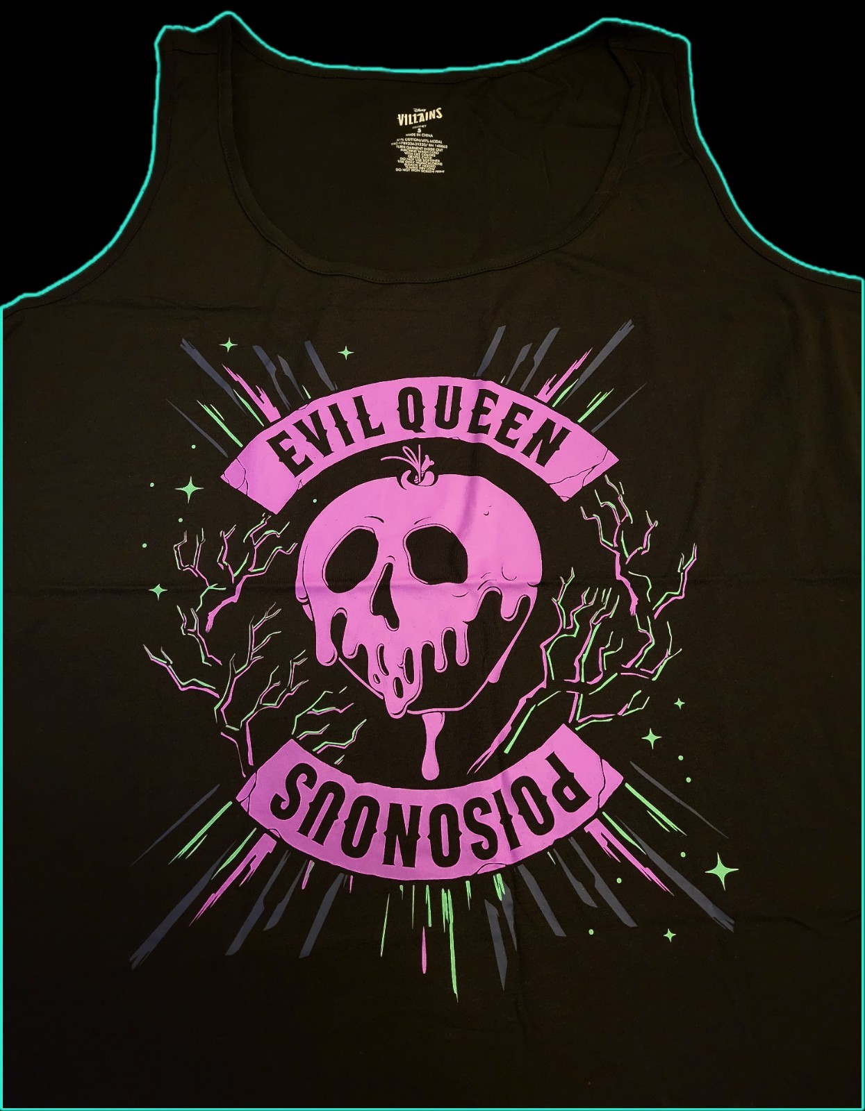 Torrid EVIL QUEEN POISONOUS Graphic Scoop-Neck Tank Top Black Womens Size 5X NEW