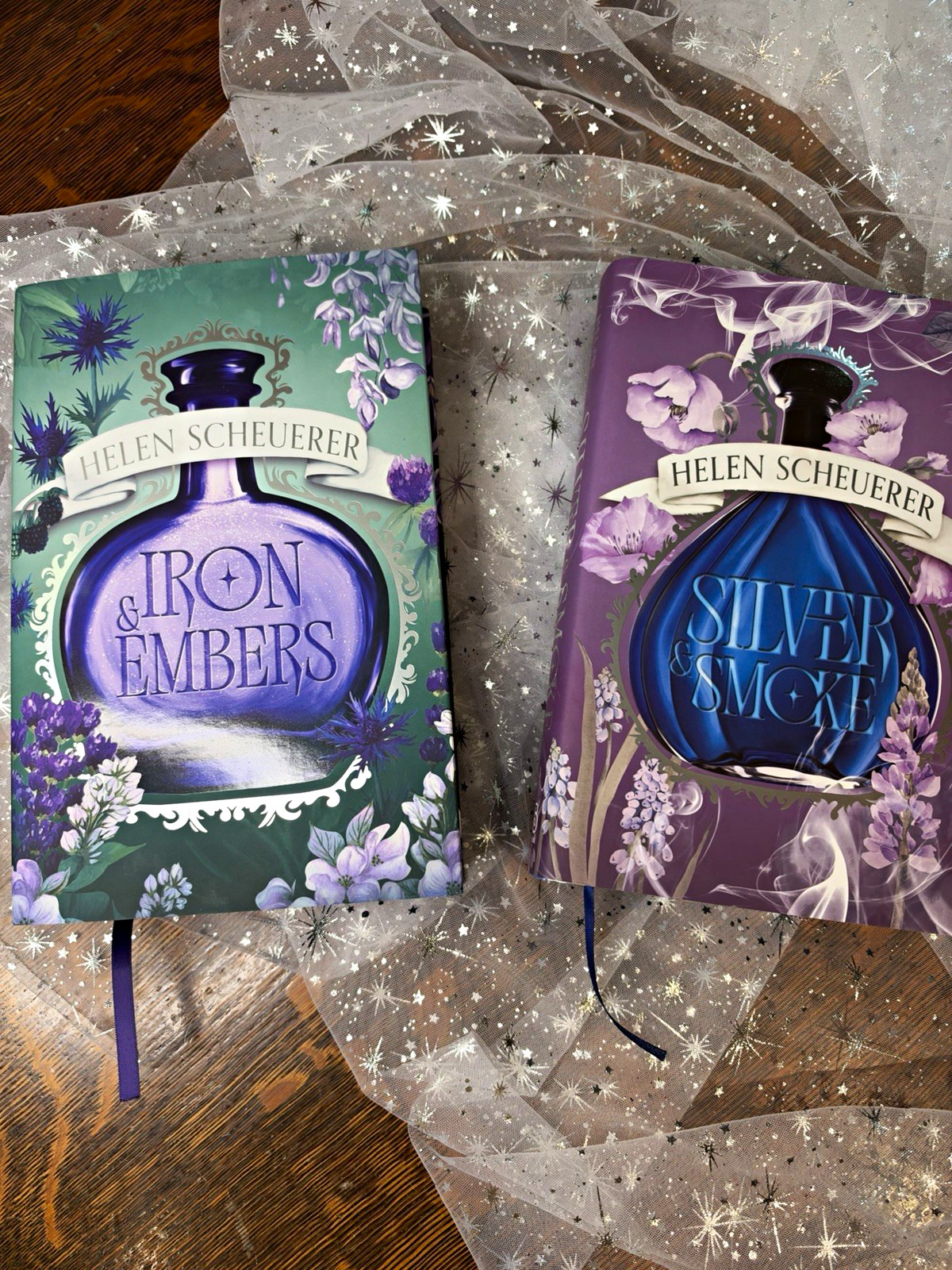 Helen Scheuerer Signed Fairyloot Exclusive: Iron & Embers + Silver & Smoke
