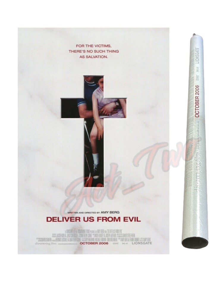 Vintage NOS 2006 Deliver Us From Evil Original Movie Poster Documentary NEW  Vintage NOS 2006 Deliver Us From Evil Original Movie Poster Documentary NEW 